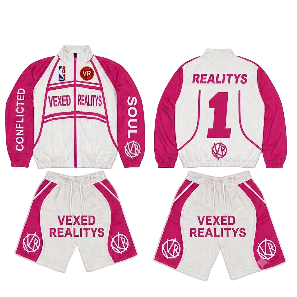 Conflicted Soul Tracksuit in Pink
