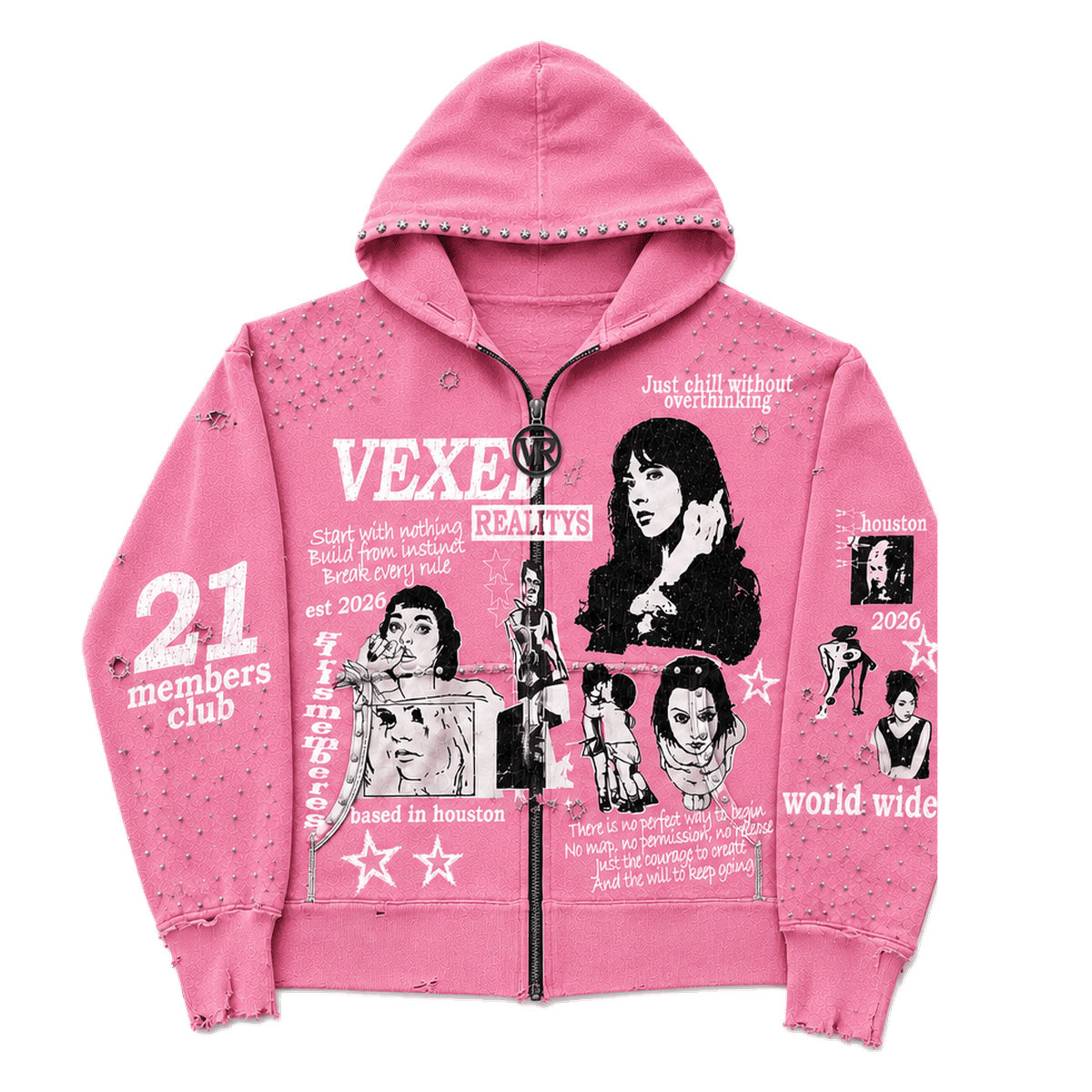 Origin Hoodie in Bubblegum Pink