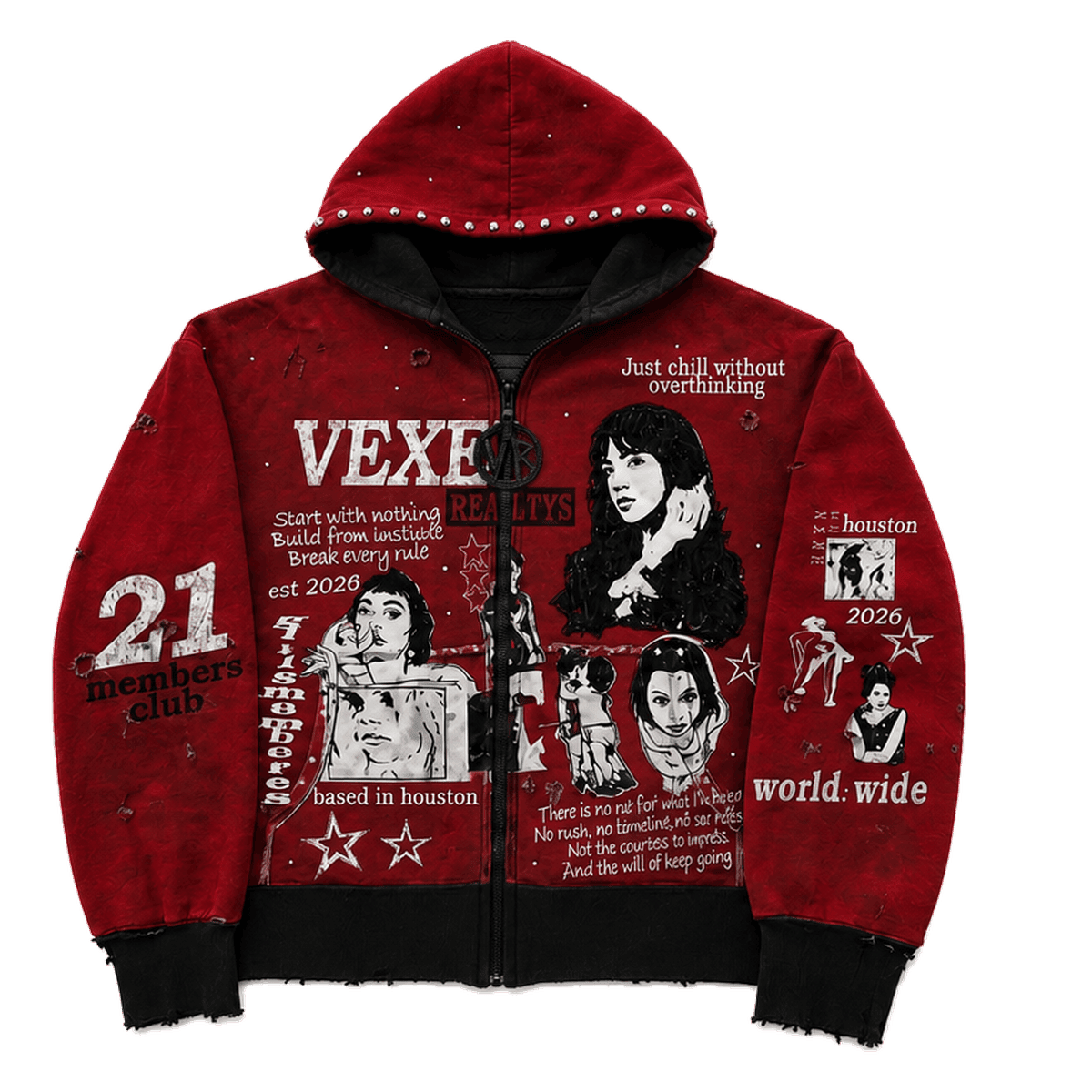 Origin Hoodie in Blood Red