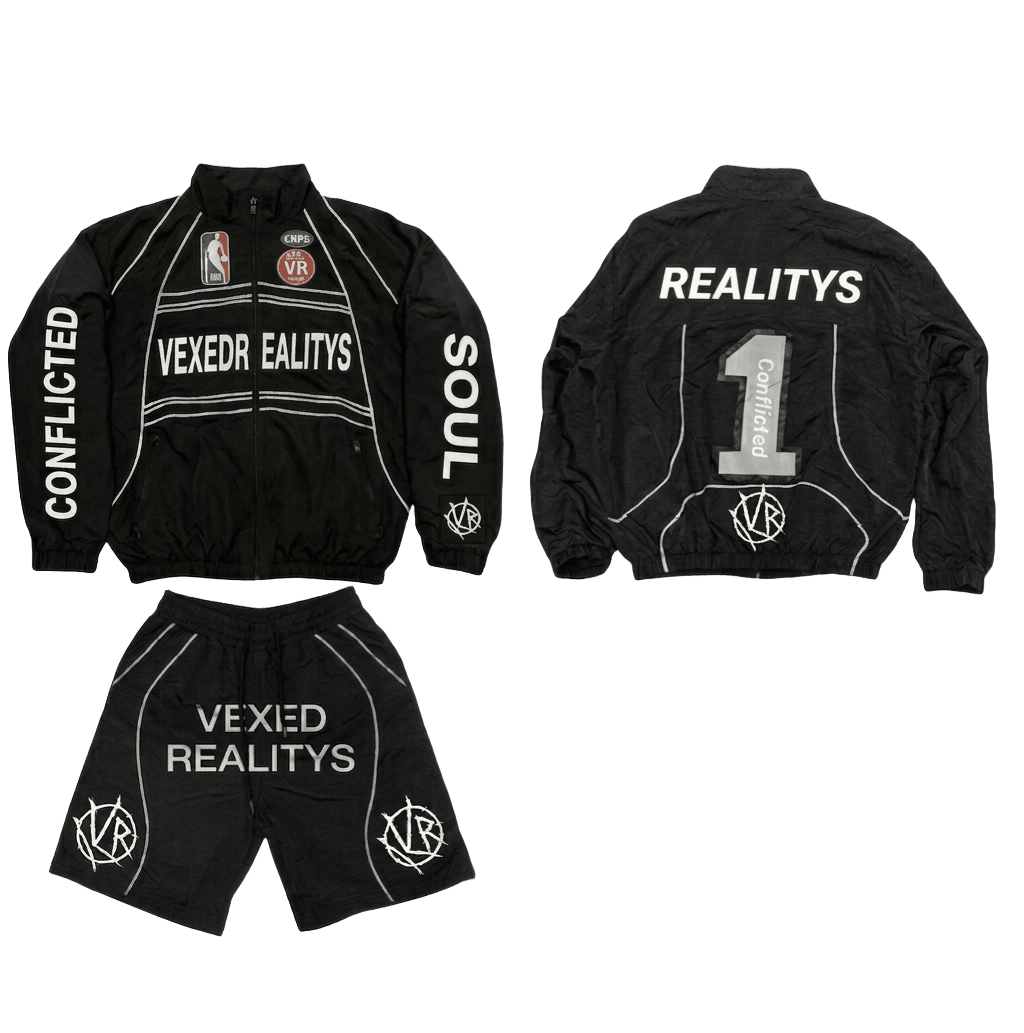 Conflicted Soul Tracksuit in Black