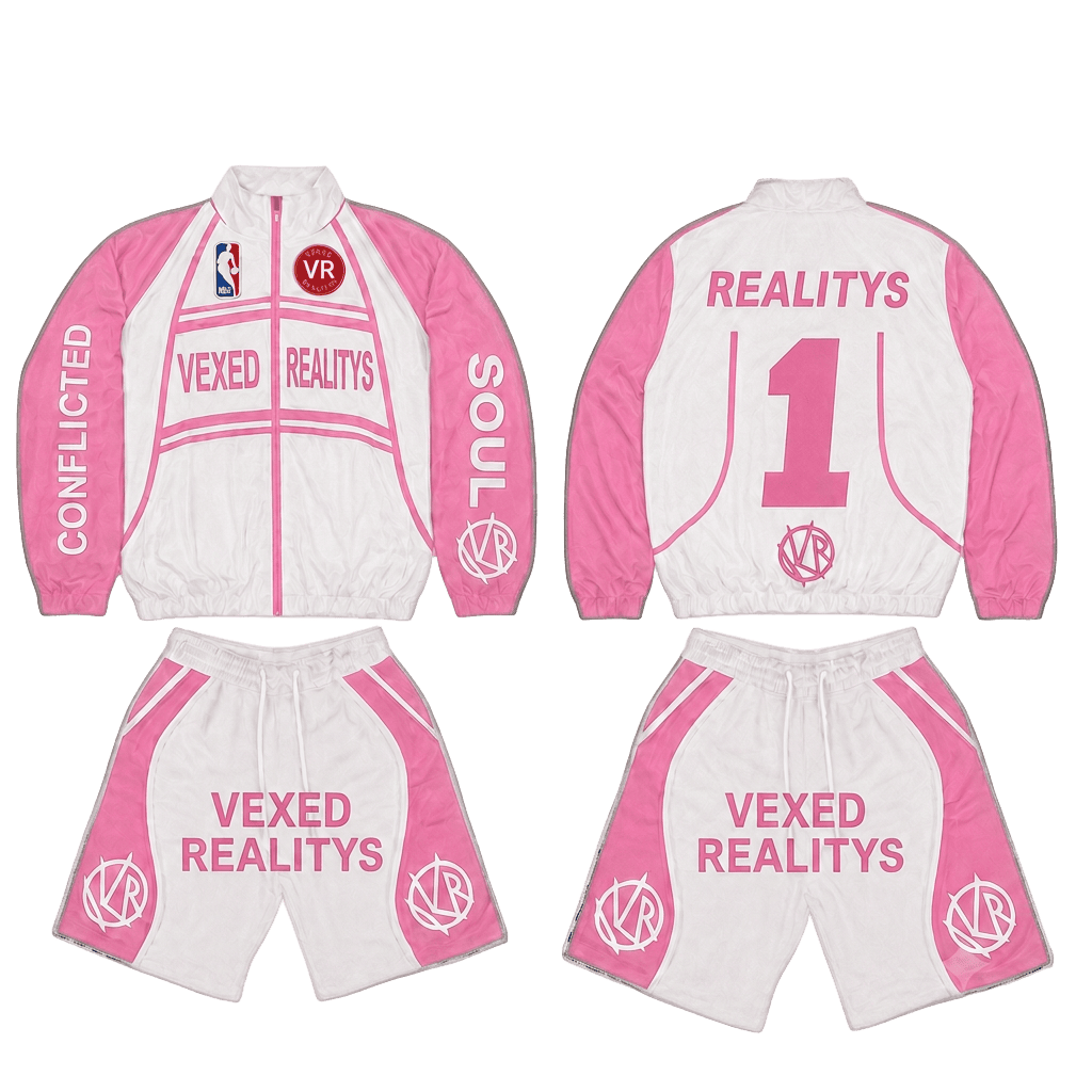 Conflicted Soul Tracksuit in Bubblegum Pink