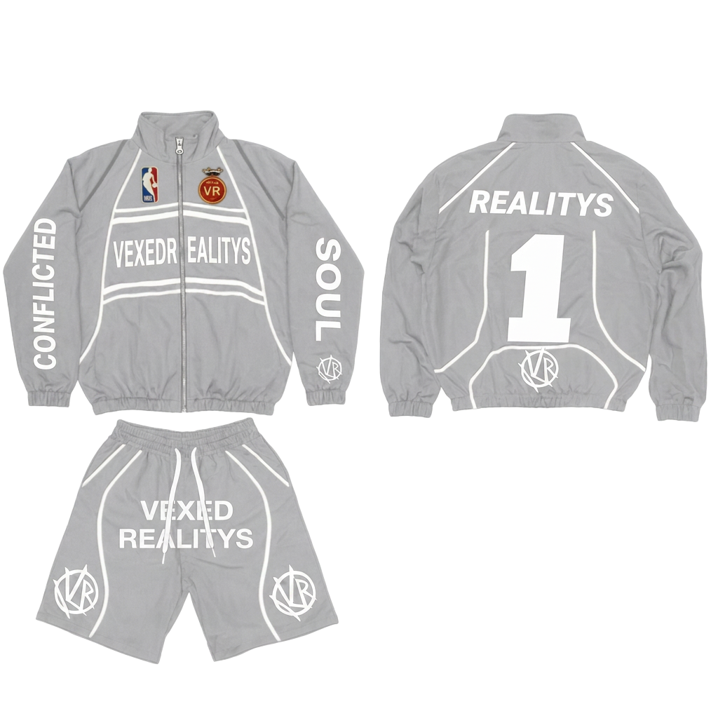Conflicted Soul Tracksuit in Graphite