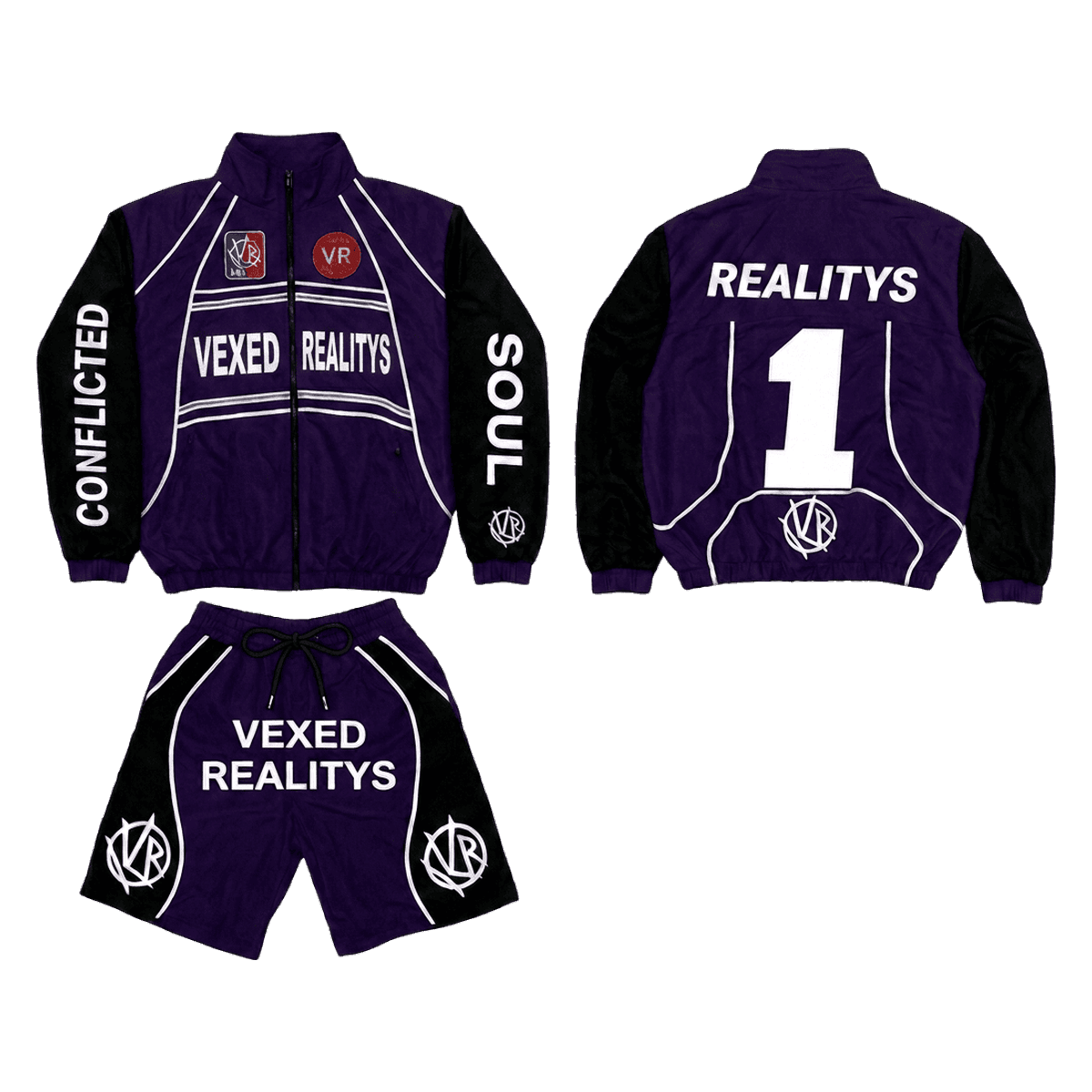 Conflicted Soul Tracksuit in Purple