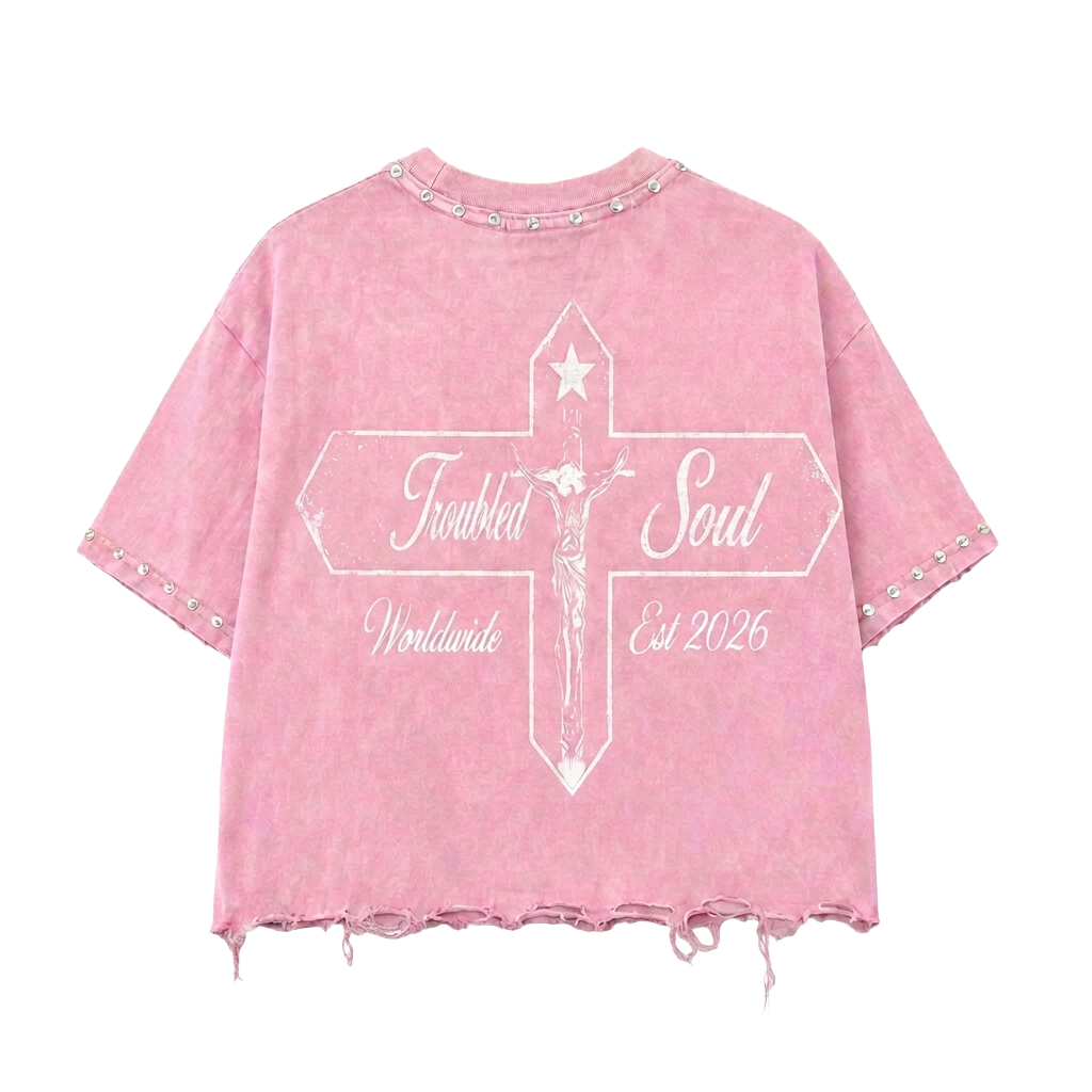 Troubled Soul Tee back in Bubblegum