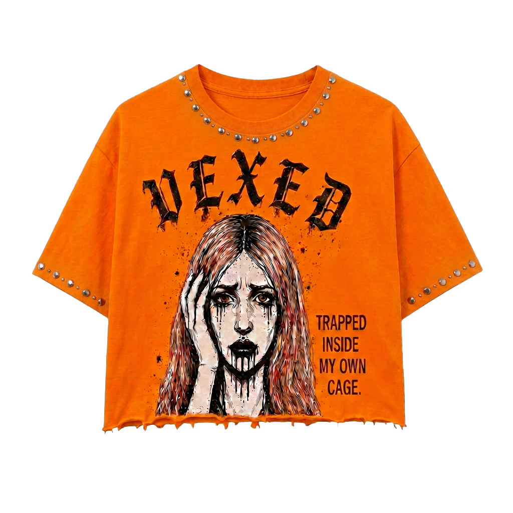 Troubled Soul Tee in Vintage Orange