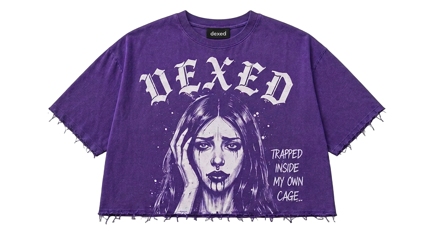Troubled Soul Tee in Purple
