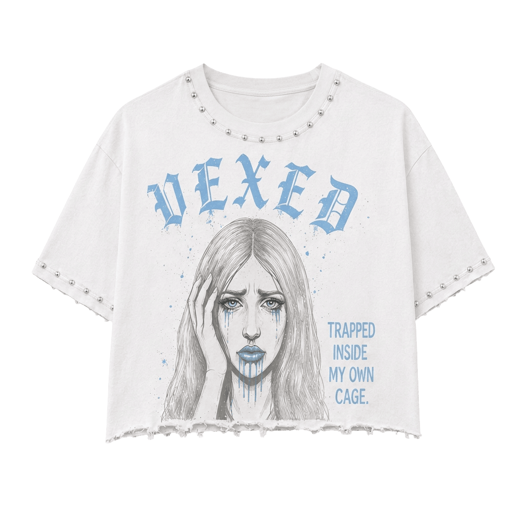 Troubled Soul Tee in Ice Blue